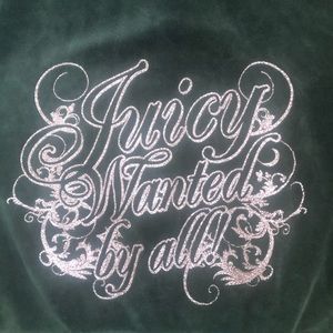 Juicy Couture Velour Track Jacket Hoodie Small